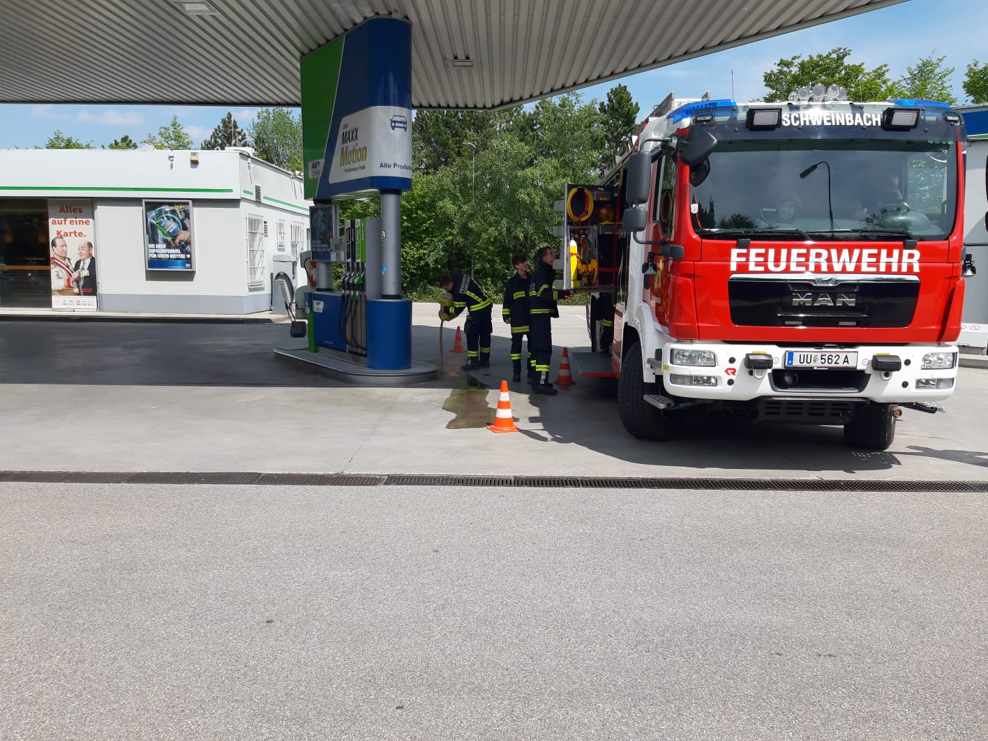 16.05.2020 - EINSATZ: Dieselaustritt bei OMV Schweinbach