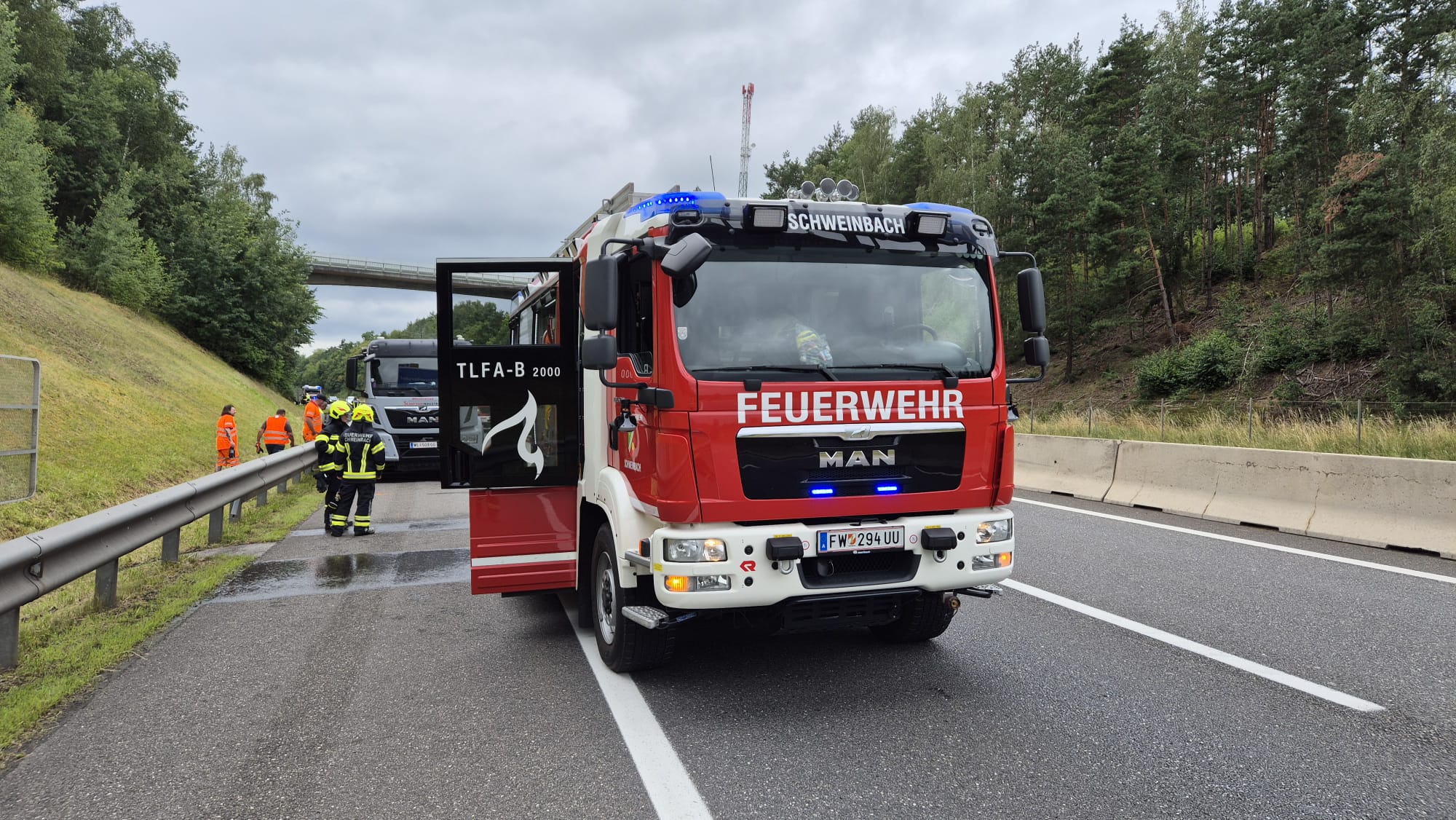 08.07.2024 - EINSATZ: LKW Brand auf der Mühlkreisautobahn