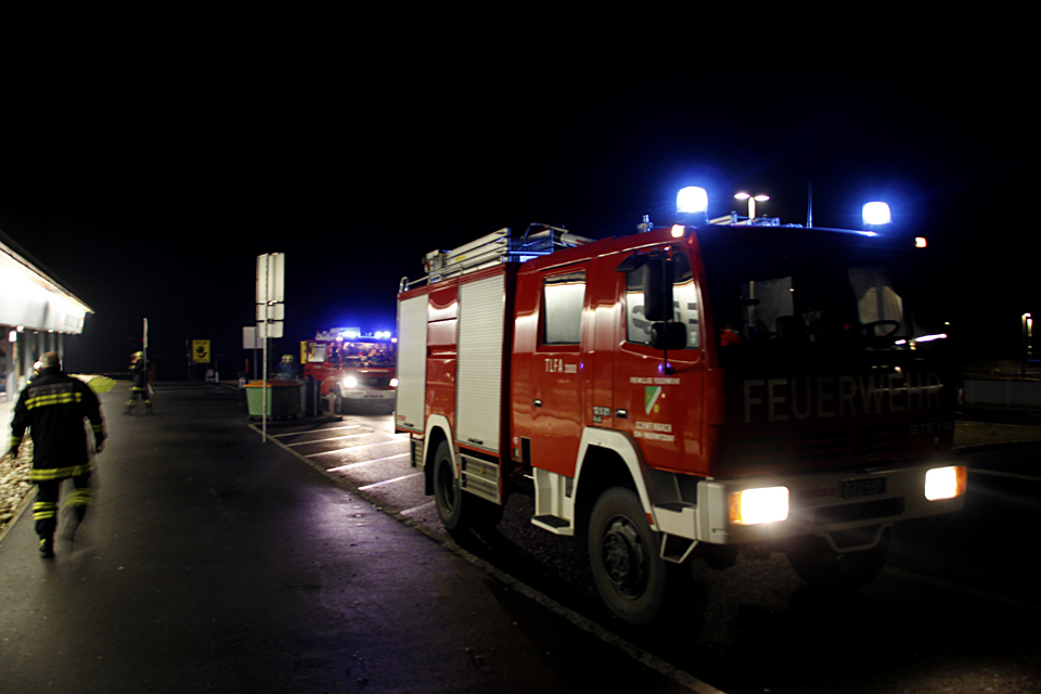 7.1.2014 - EINSATZ: Brand Abfalltonne Rastplatz Denk