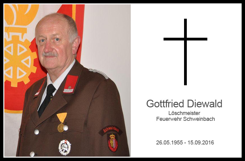 Ableben von Gottfried Diewald 